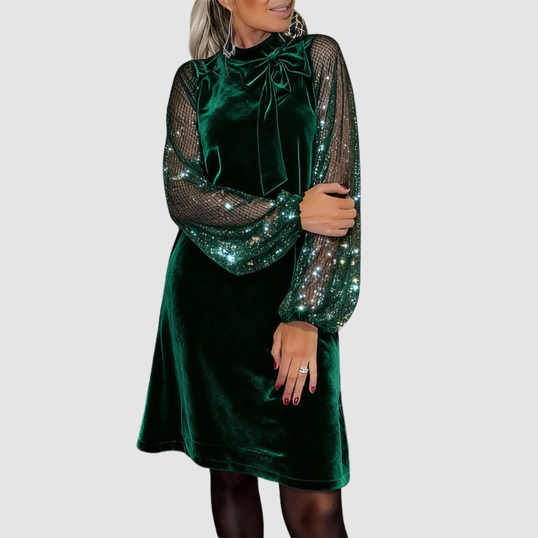 Martina™ Elegant Suede Dress