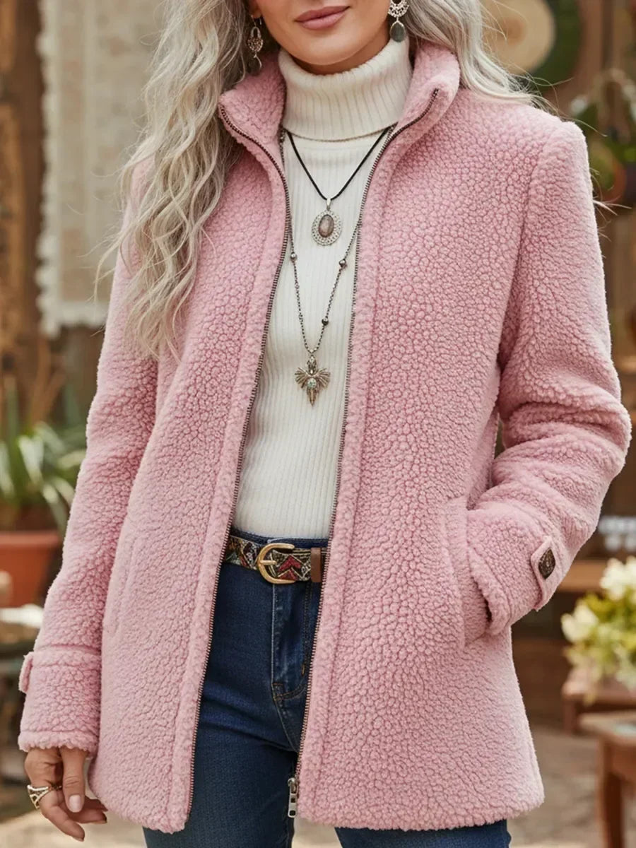 Carissa |  Lambswool-Feel Collar Jacket
