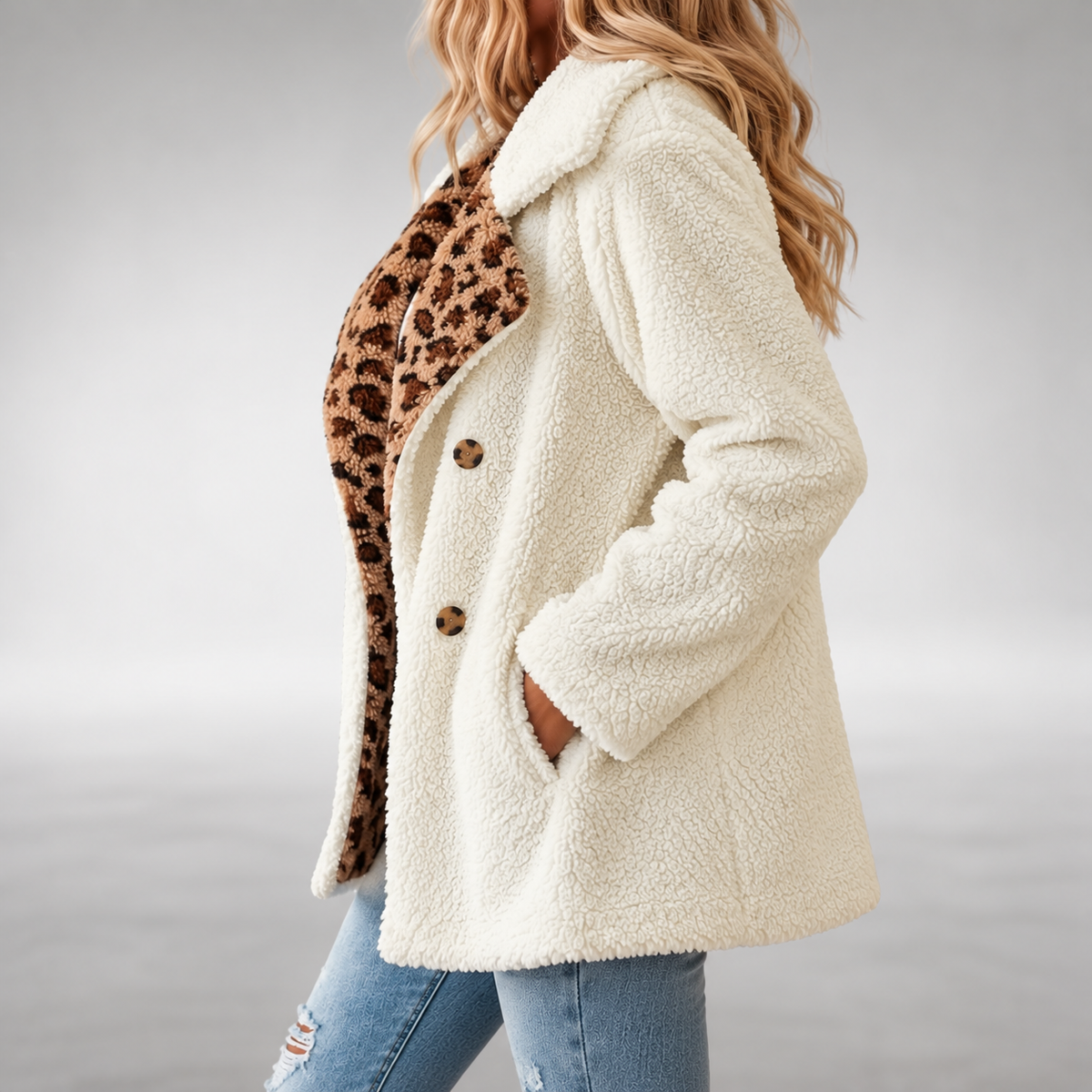 Lori | Cozy Leopard Teddy Coat