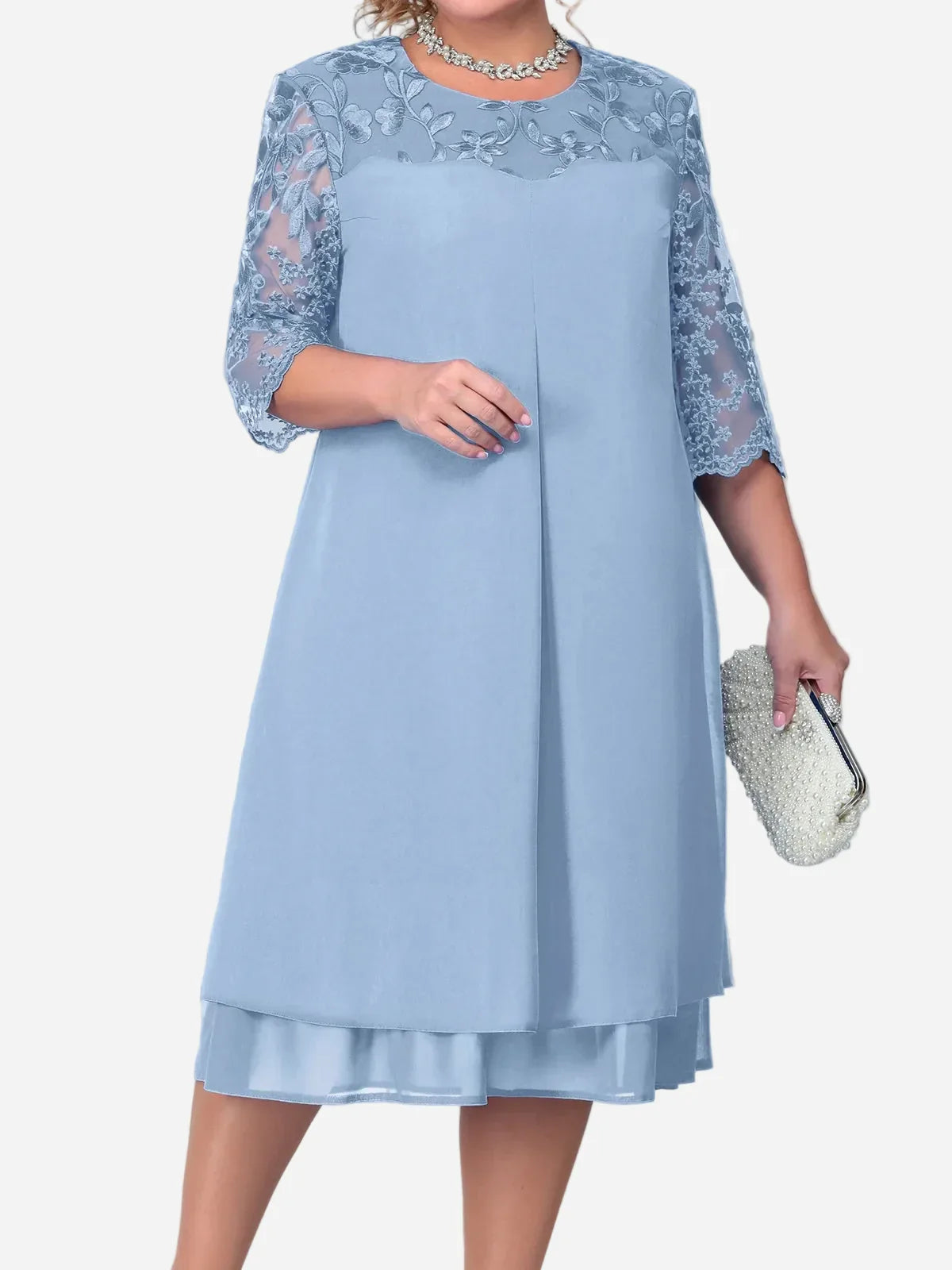 Audriana™ Elegant Midi Dress