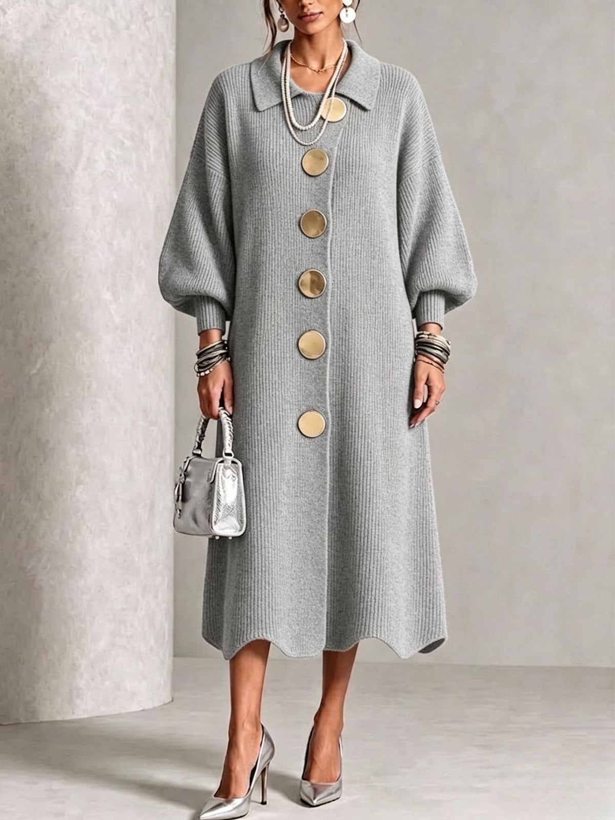 Sienna | Long Sleeve Button-Down Dress