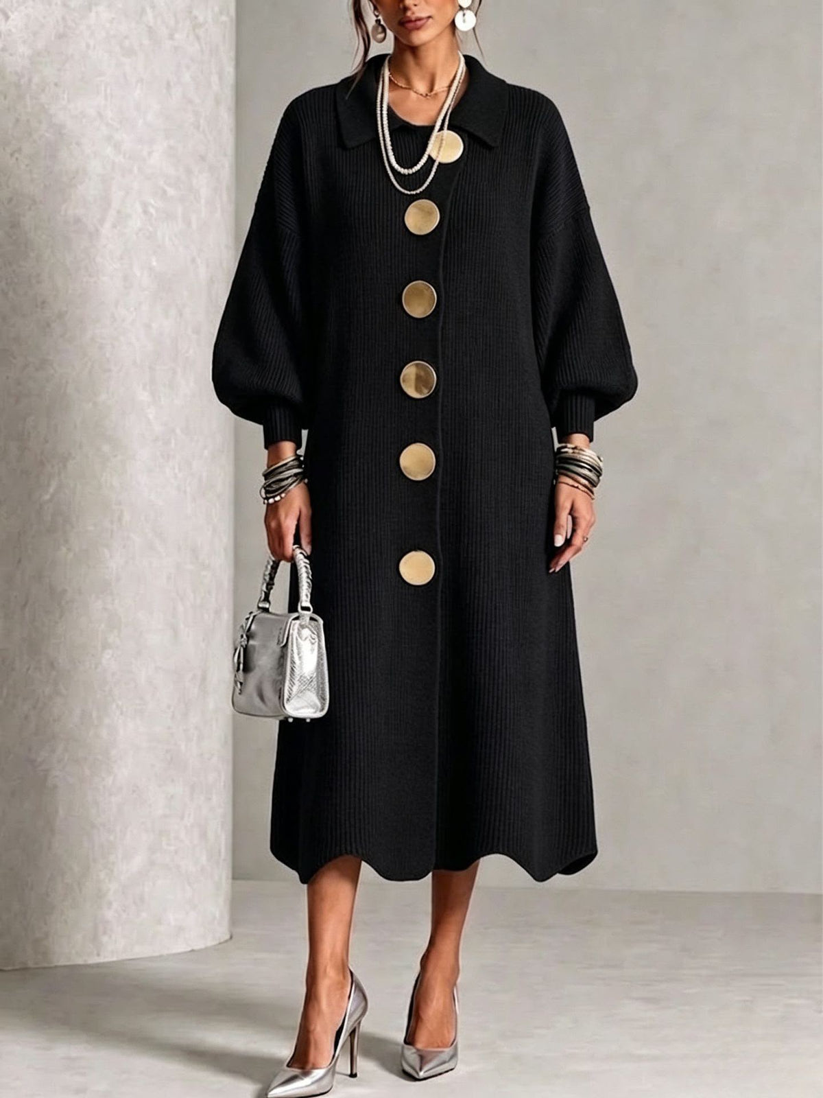 Sienna | Long Sleeve Button-Down Dress