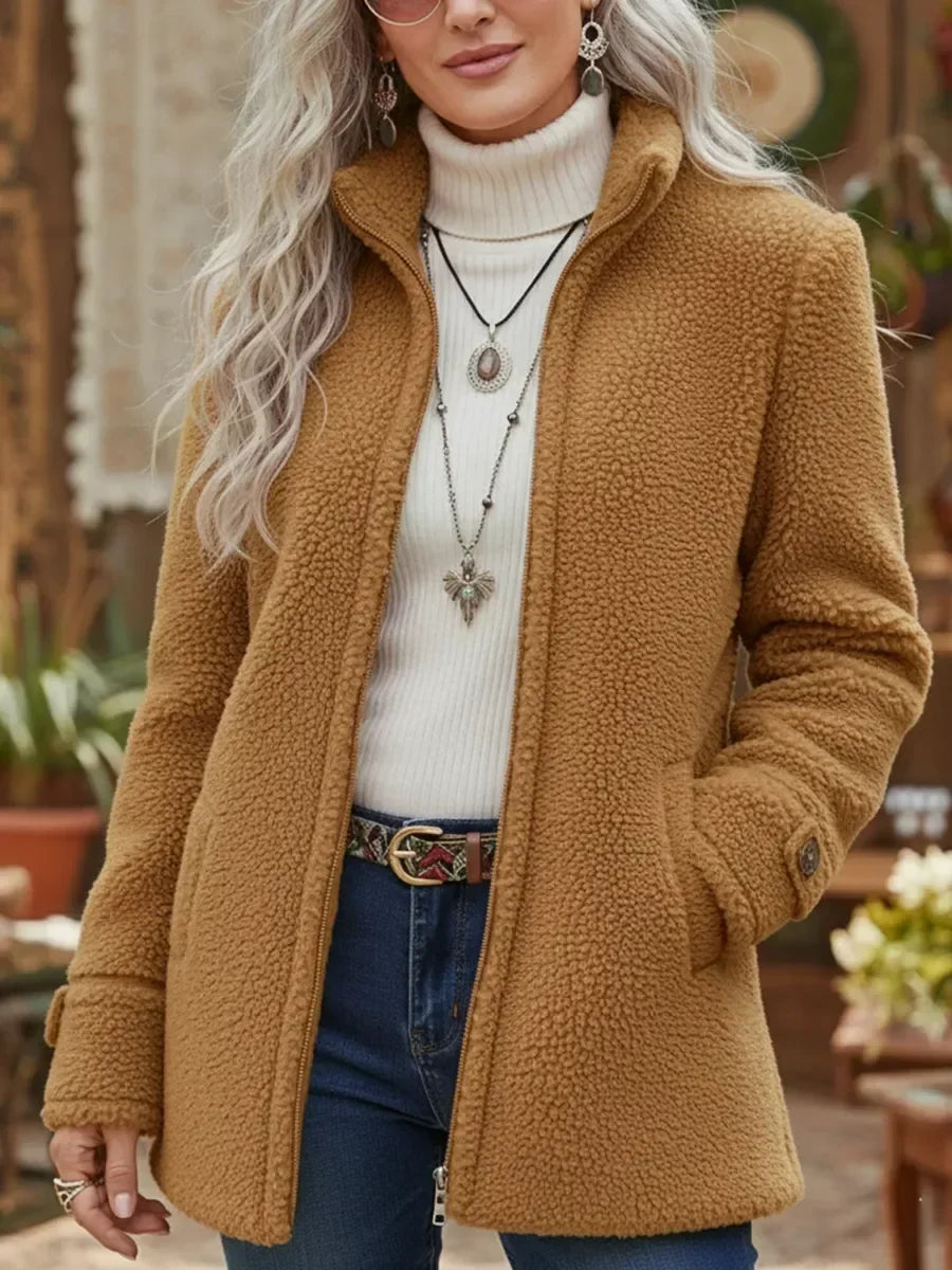 Carissa |  Lambswool-Feel Collar Jacket