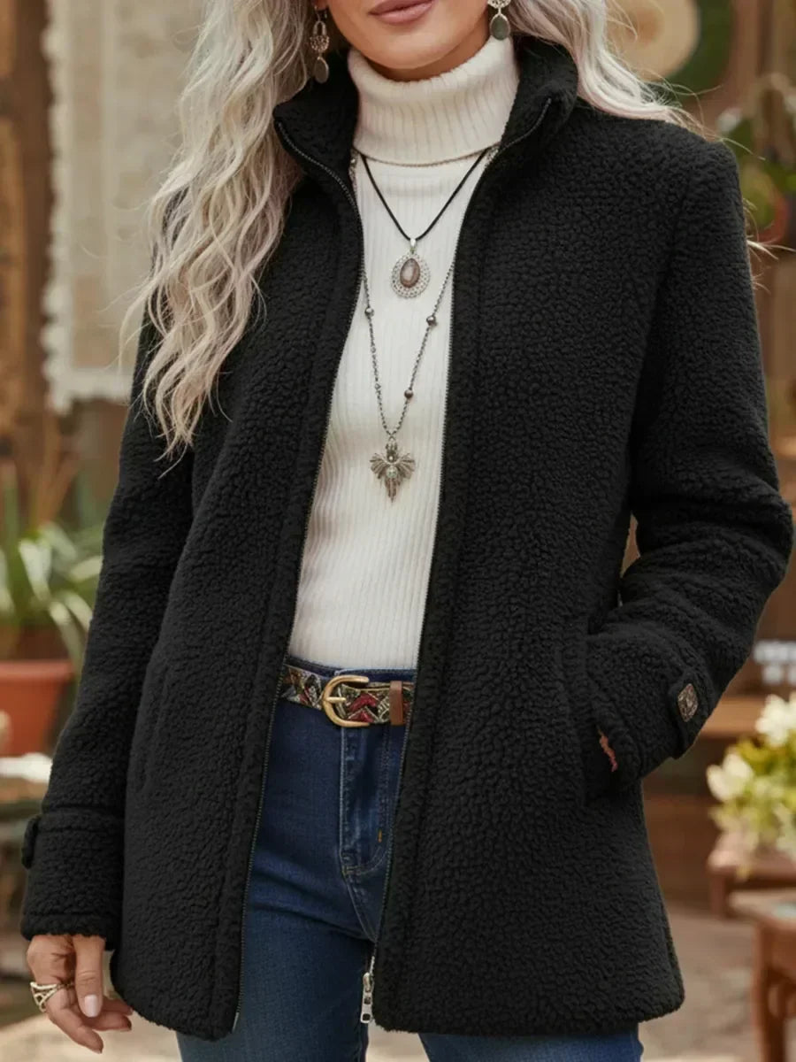 Carissa |  Lambswool-Feel Collar Jacket
