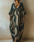 Frieda™ Abstract Print Kaftan Maxi Dress