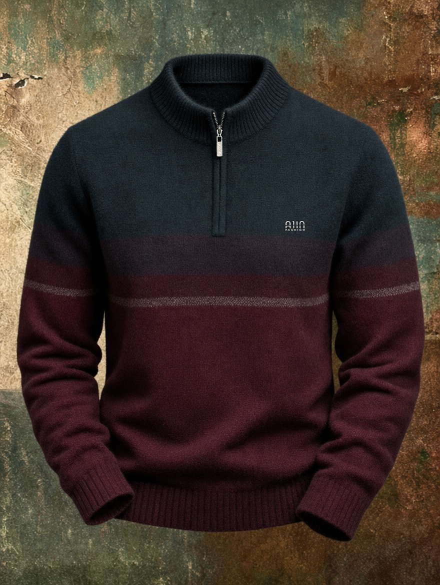 Warren™ Premium Wool Half-Zip Sweater