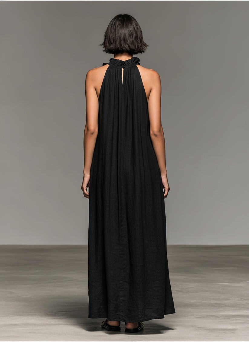 Jeanette™ Ruffle Trim Maxi Dress