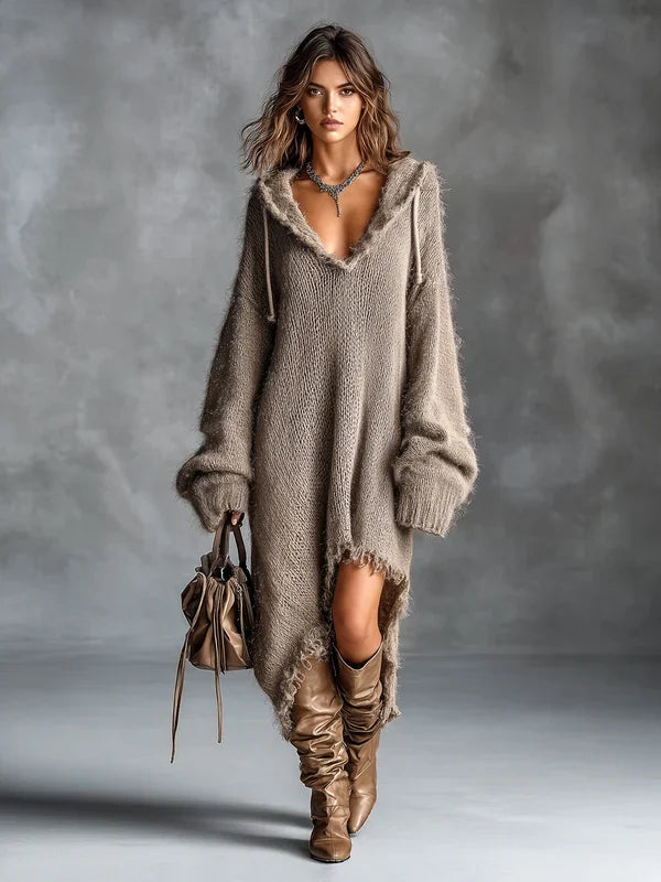 Hannah™ | Cozy Oversized Hooded Dress