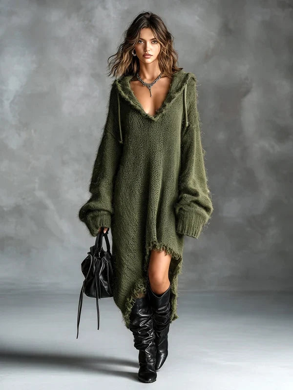 Hannah™ | Cozy Oversized Hooded Dress