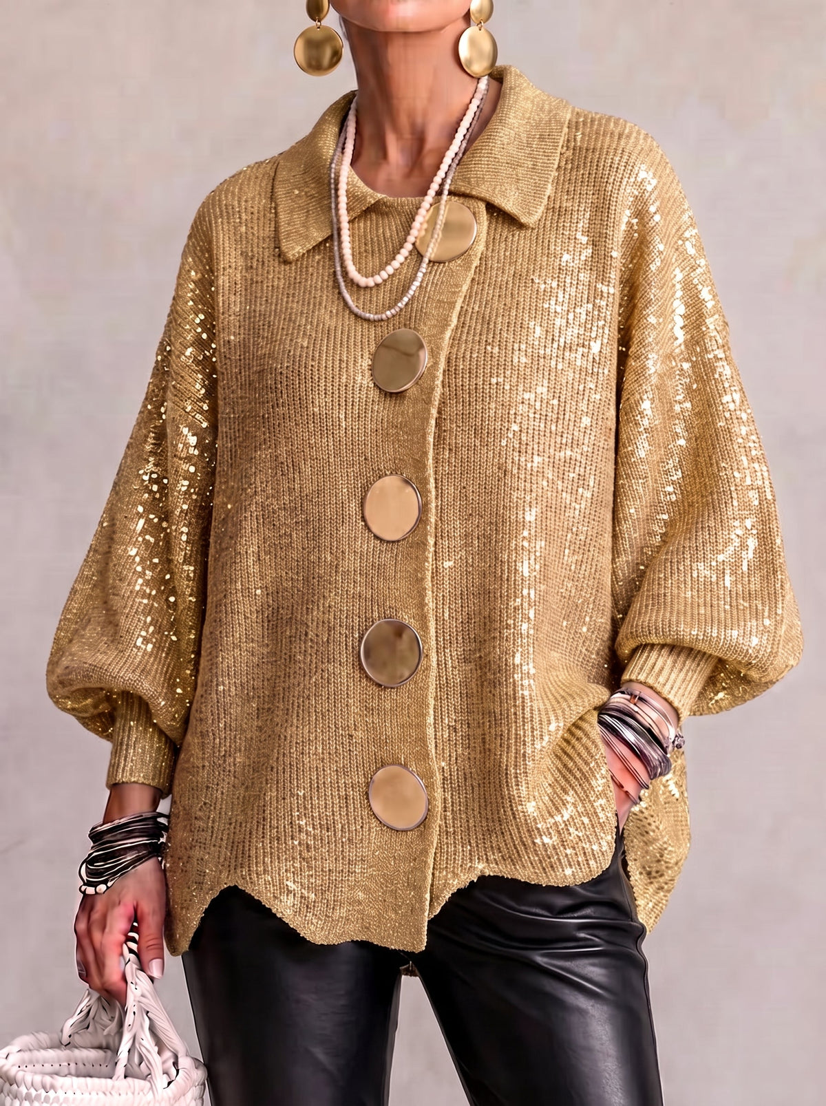 Josephine | Oversized Collared Cardigan