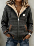 Penelope | Quilted Jacket Full-Zip Hooded Fleece